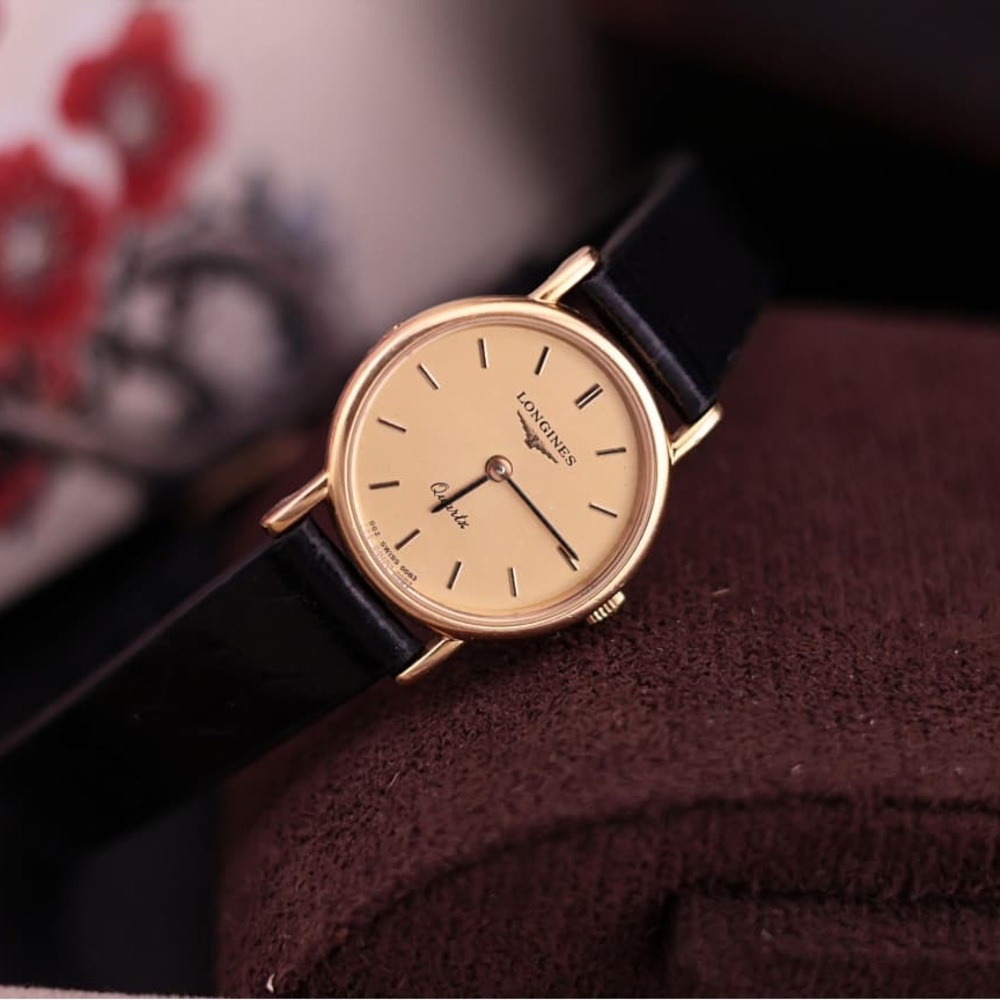 Vintage 1980s Longines 962 6683 21mm Women’s Watch
Swiss Made, Gold-Plated
